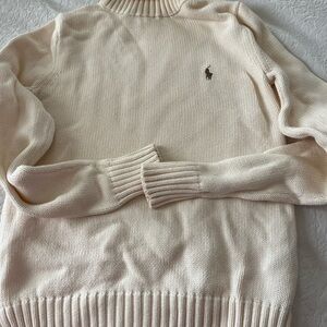 Iconic Ralph Lauren Sport Ivory Knit turtleneck